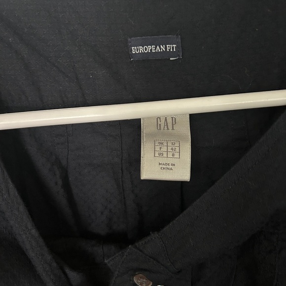 Women’s Gap Button Front Dress Tie Waist European Fit US Size 8 - Picture 2 of 10